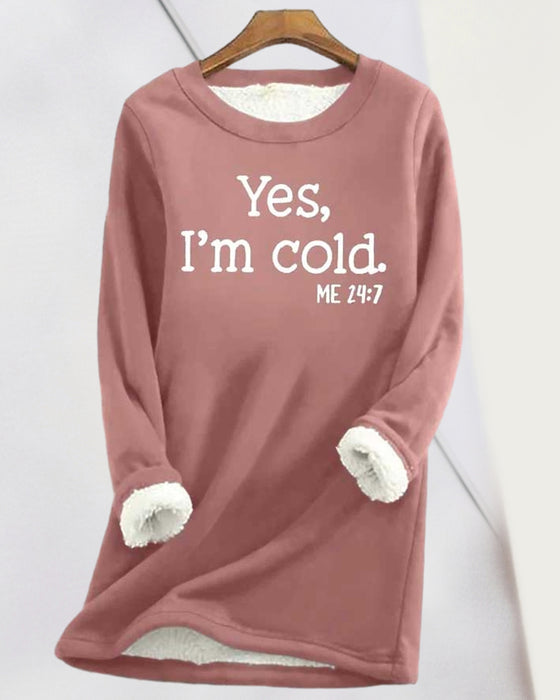 English Printed Pullover Sweatshirt