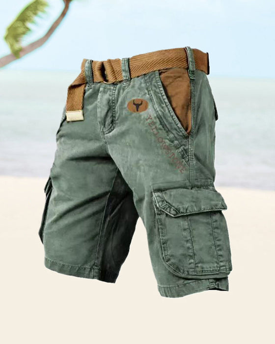 Men's multi-pocket tactical shorts