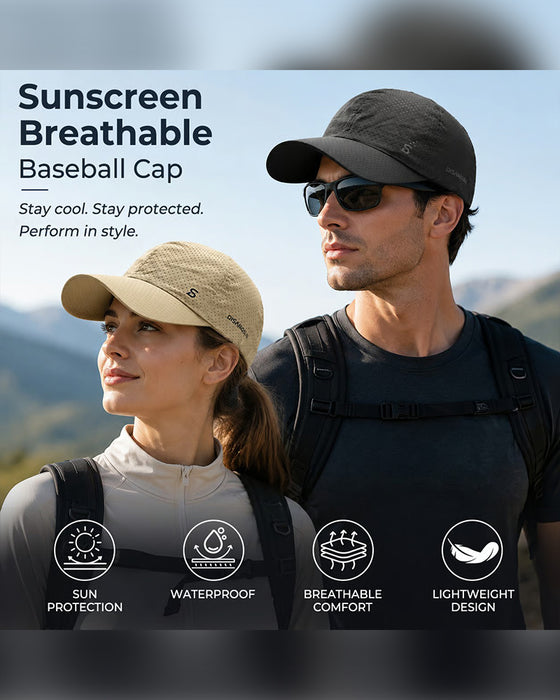☀️ Breathable Cool Perforated Baseball Cap | Lightweight Sun Protection Hat