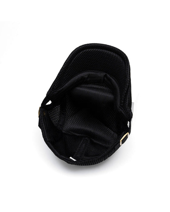 Men's Breathable Mesh Flat Cap - Adjustable Newsboy Ivy Beret Summer Hat