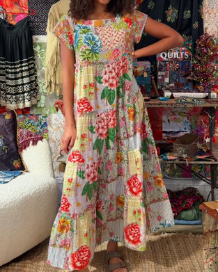 Colorful Printed Dress