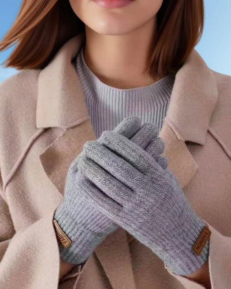 Warm Thermal Knit Touchscreen Gloves