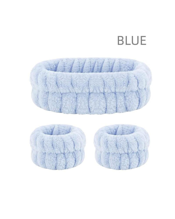 Three-Piece Face Wash Headband Set