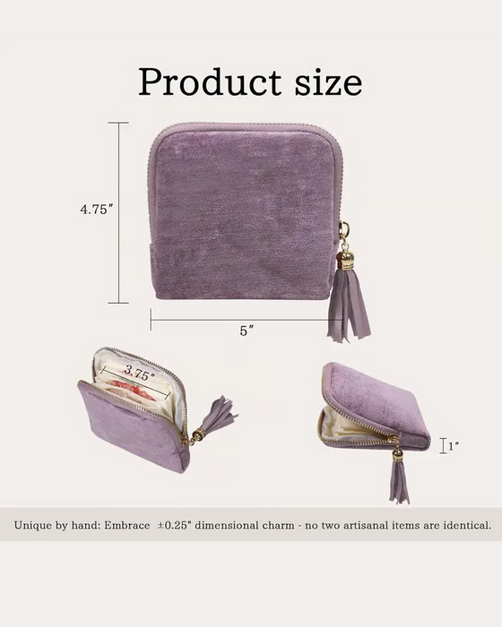 Fringed Jewelry Storage Pouch