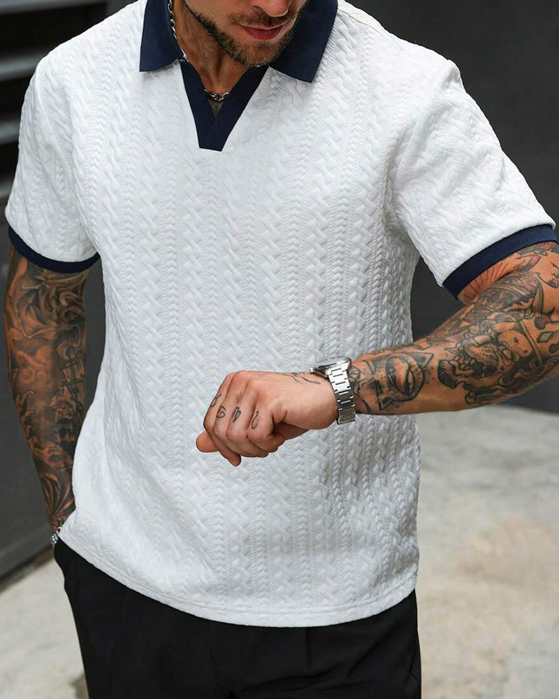 Men's Jacquard Knit Shirt