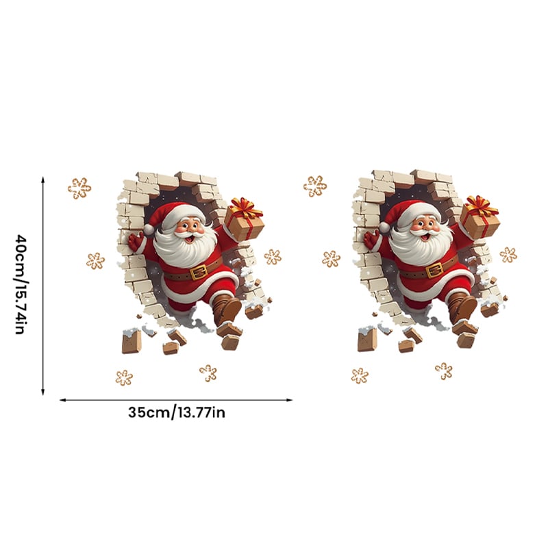 Santa Claus Wall Sticker Set
