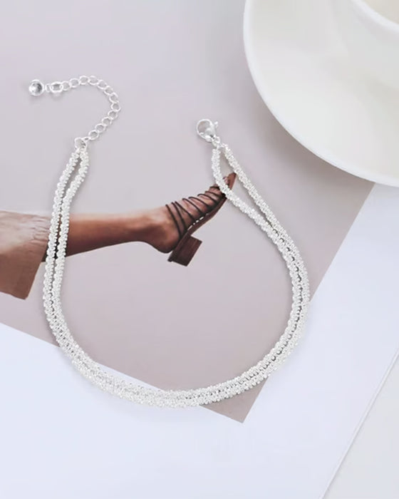 🏖️ Women's KC Gold & Sterling Silver Anklets