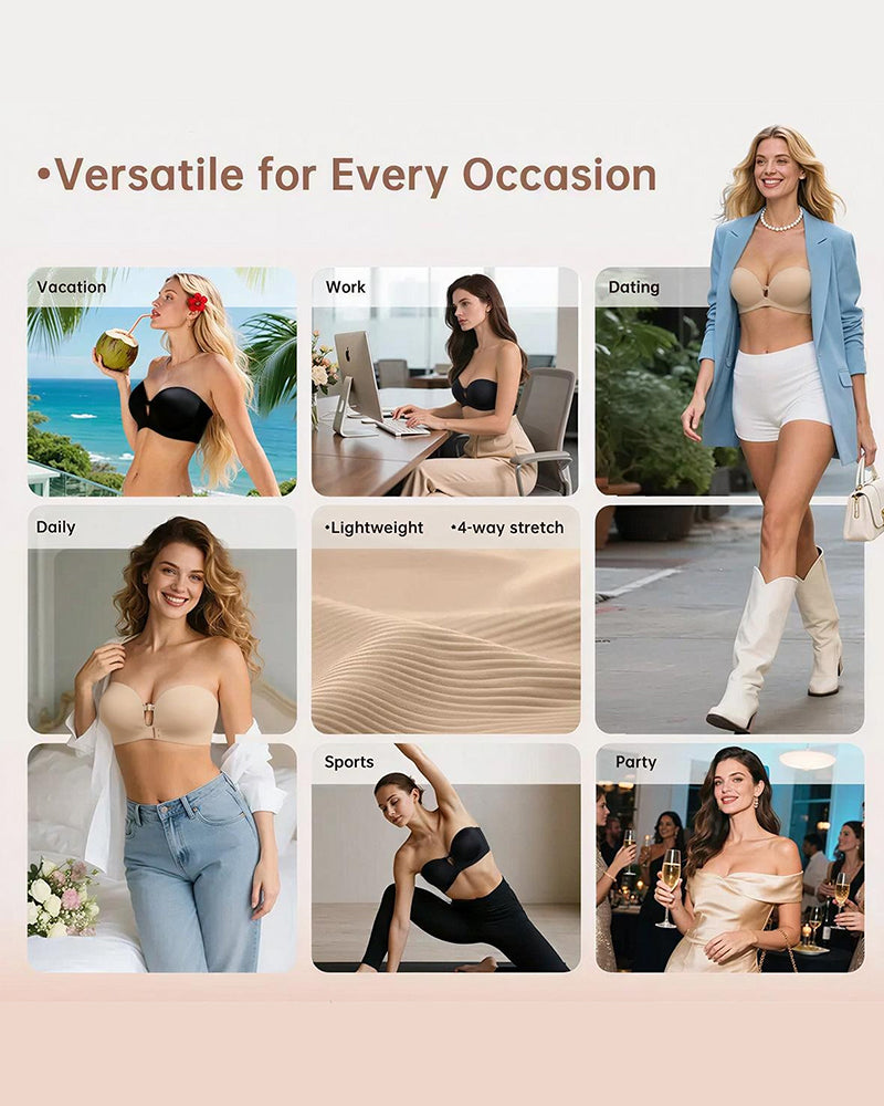 Front-Closure Foundation Liquid Seamless Underwear
