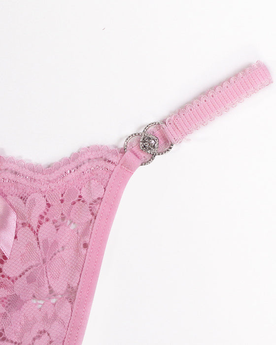 Sexy Bow Lace G-String Thong