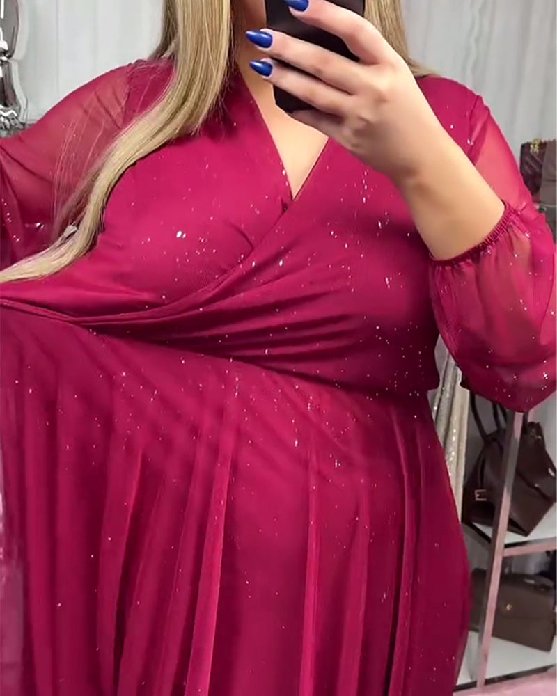 Temperament V-Neck Fashion Dress