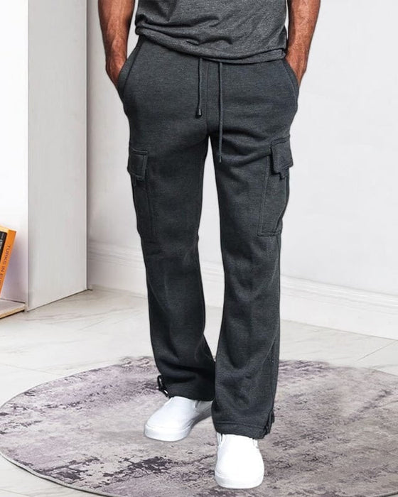 Men's Straight Cargo Trousers Pants