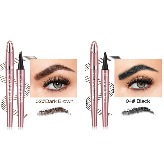 Four-claw liquid eyebrow pencil