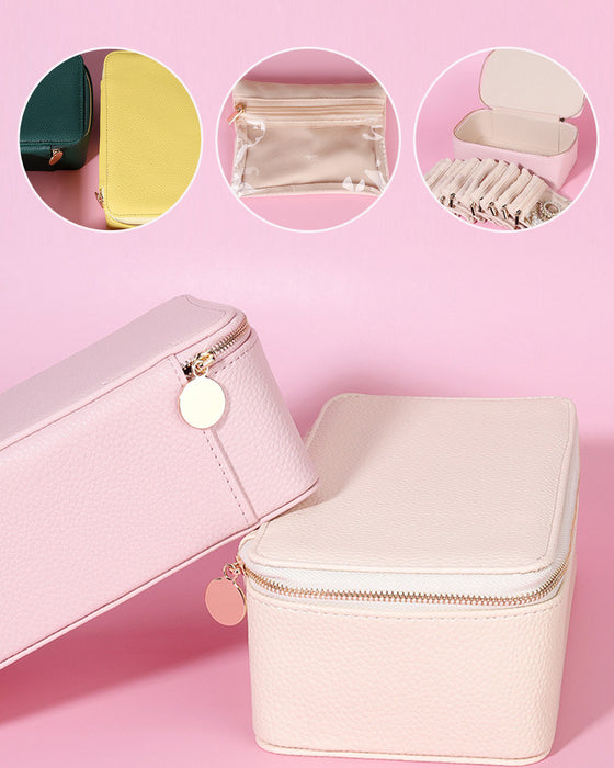 Travel Jewelry Box with Small Pouches