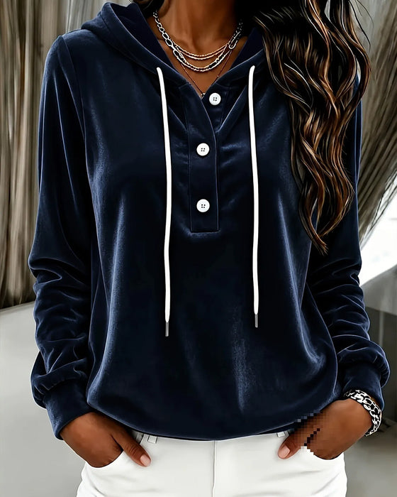 Hooded Long Sleeve Top