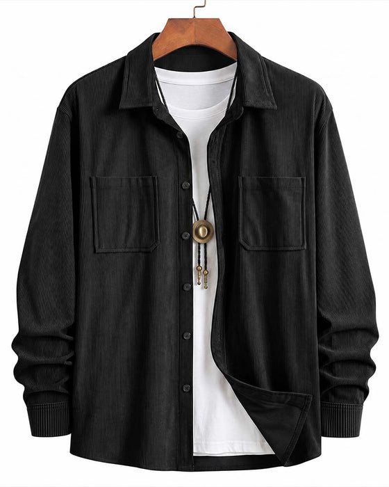 👔Men's Casual Corduroy Shirt Jacket – Classic Texture Meets Everyday Comfort