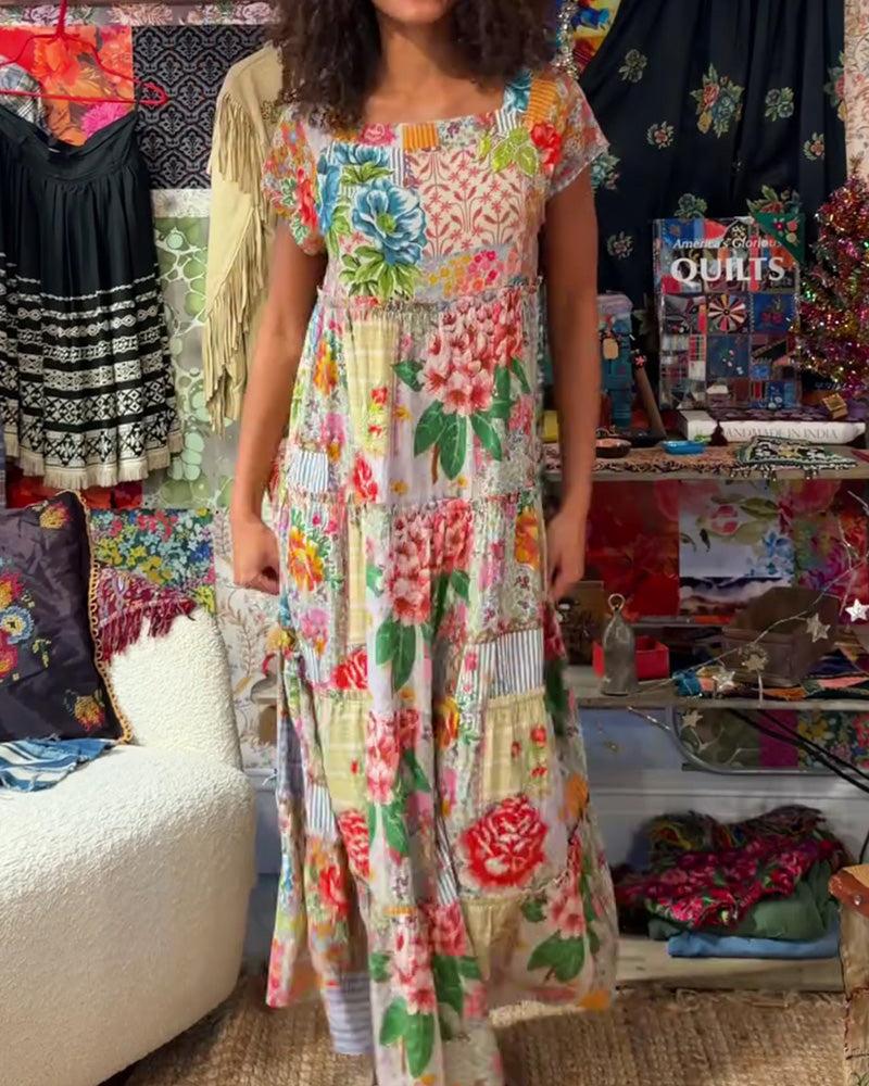 Colorful Printed Dress