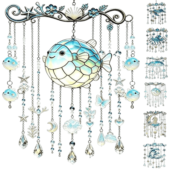 2D Ocean-Themed Wind Chime