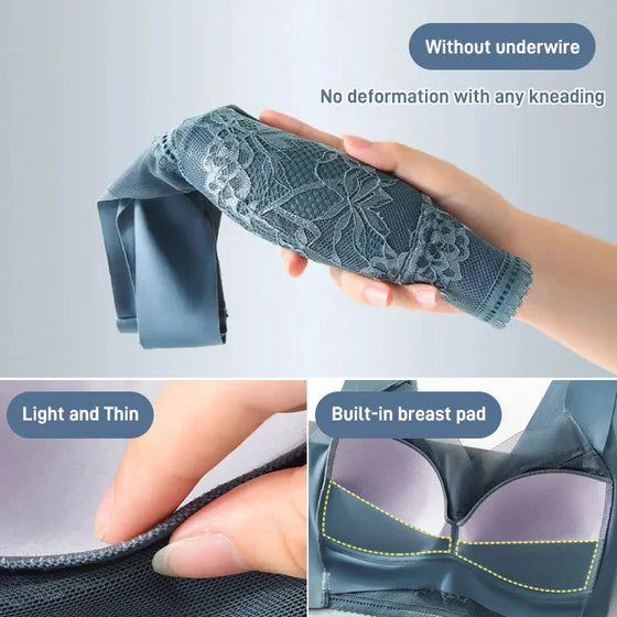 👙 Super comfortable and soft women's lace bra without steel ring