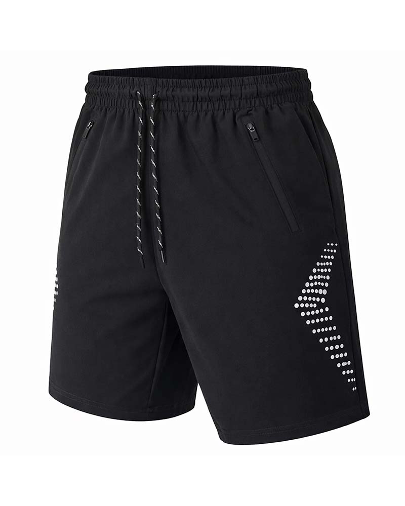 Men's Zipper Quick Dry Athletic Short