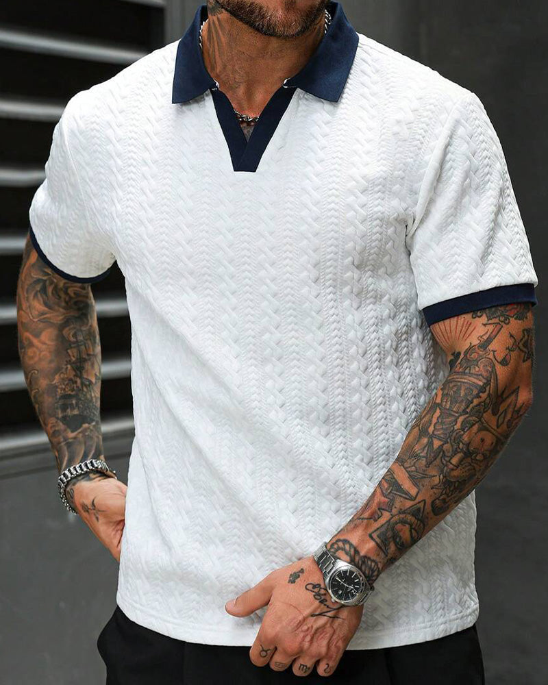 Men's Jacquard Knit Shirt