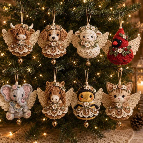🪽 Animal Angel Crochet Ornament DIY Kit