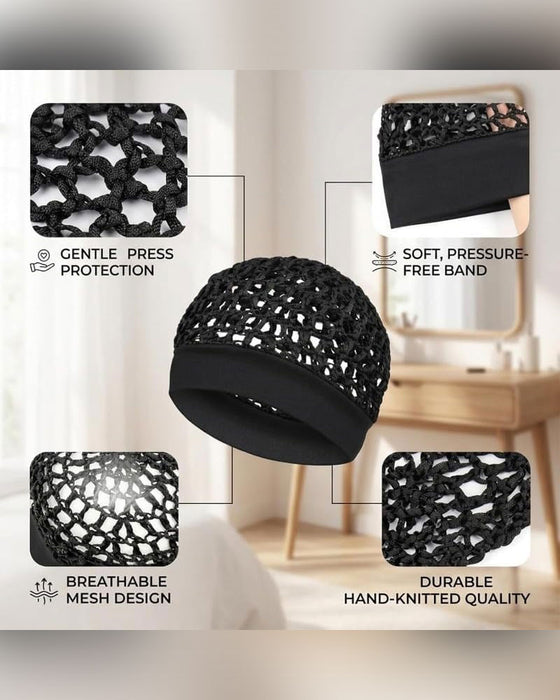 Stretchy Wide-Edge Sleeping Cap