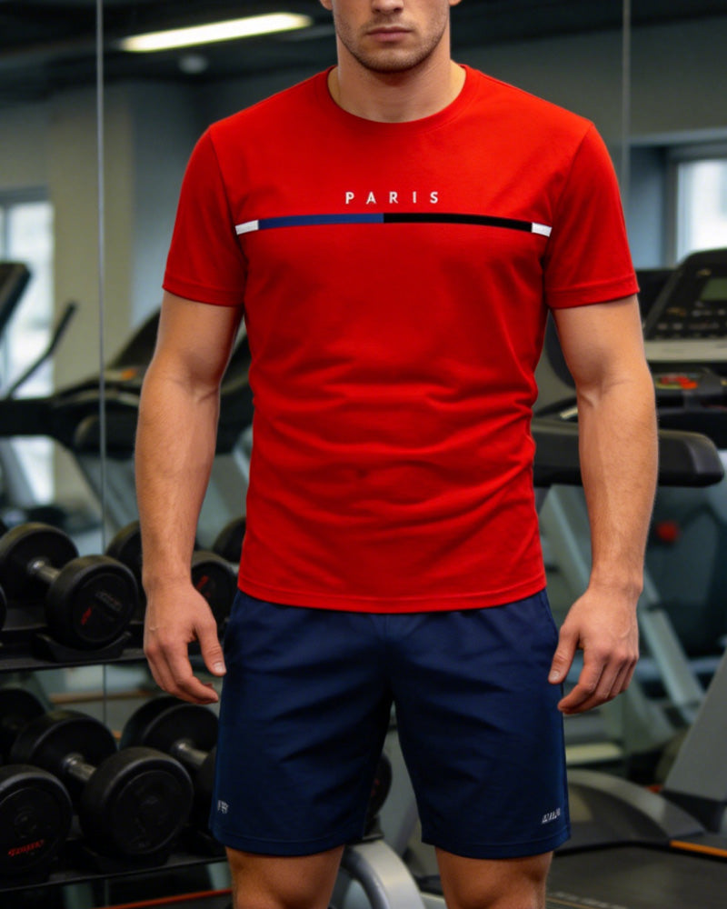 Quick Dry Crew Neck Short Sleeve T-Shirt