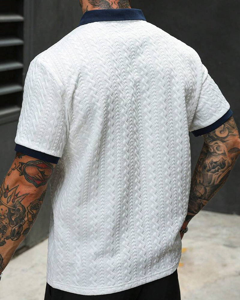 Men's Jacquard Knit Shirt