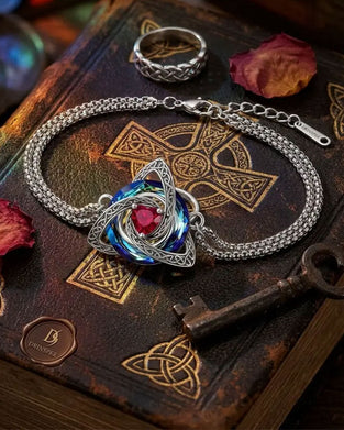 Birthstone Trinity Knot Bracelet