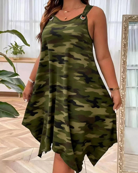 Metal Ring Camo Dress