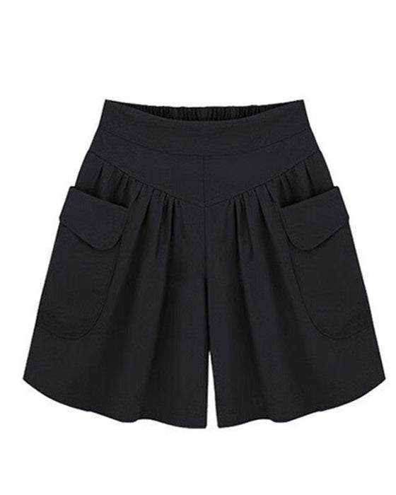 Loose High-Waisted Slimming Shorts