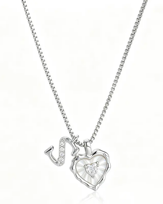 A–Z Micro Pave Letter Pendant Necklace