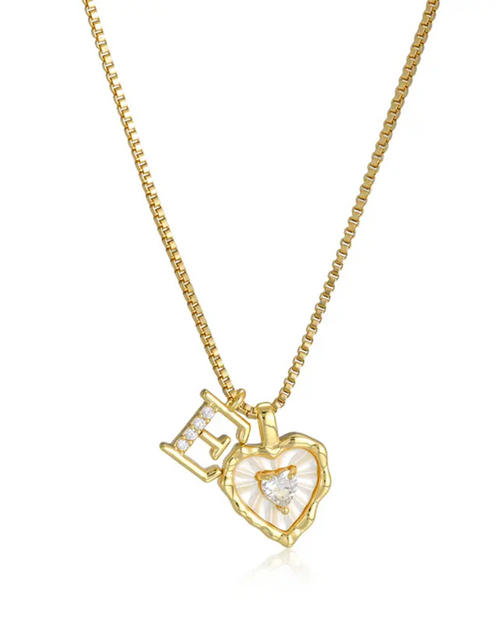 A–Z Micro Pave Letter Pendant Necklace