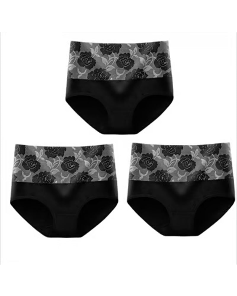 🔥 Women'S High-Waist Tummy Control Panty In Plus Size, Made Of Pure Cotton