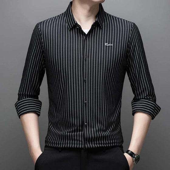 👔Men's Classic Long-Sleeved Striped Shirt