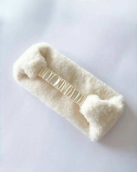 Wide Edge Soft Warm Windproof Cold-Proof Fuzzy Headband