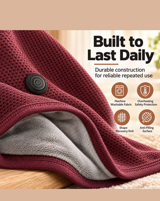 USB Heated Scarf with 3 Heat Levels