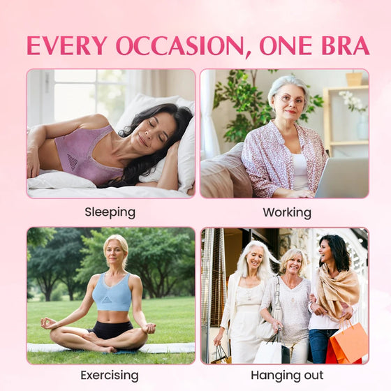 Pure Cotton Buttonless Comfy Lifting Shaping Bra