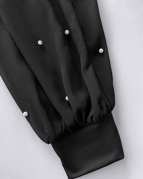 Elegant Lantern Sleeve Top