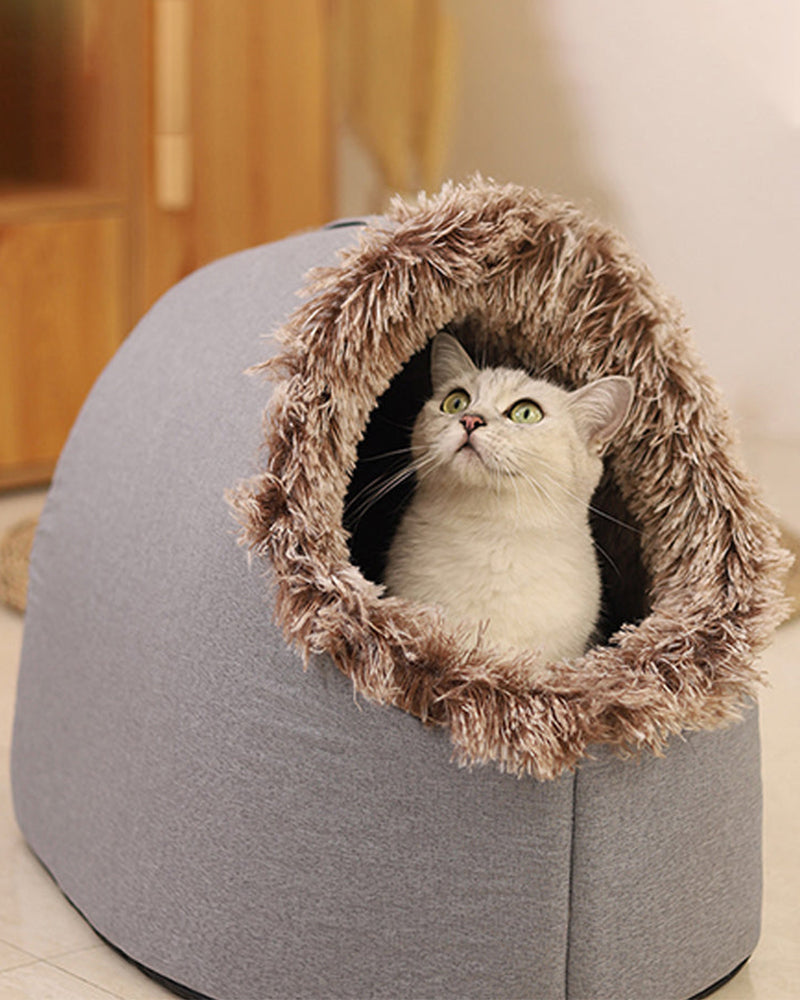 OFFWinter Warm Pet Cave Bed