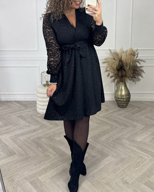 Lace V-Neck Sexy Dress