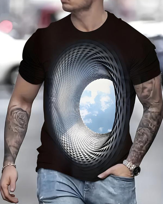 3D Digital Printing Fashion Trend Casual Men's Short-Sleeved T-shirt