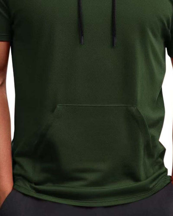 Hooded Quick Dry Short Sleeve T-Shirt