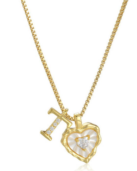 A–Z Micro Pave Letter Pendant Necklace