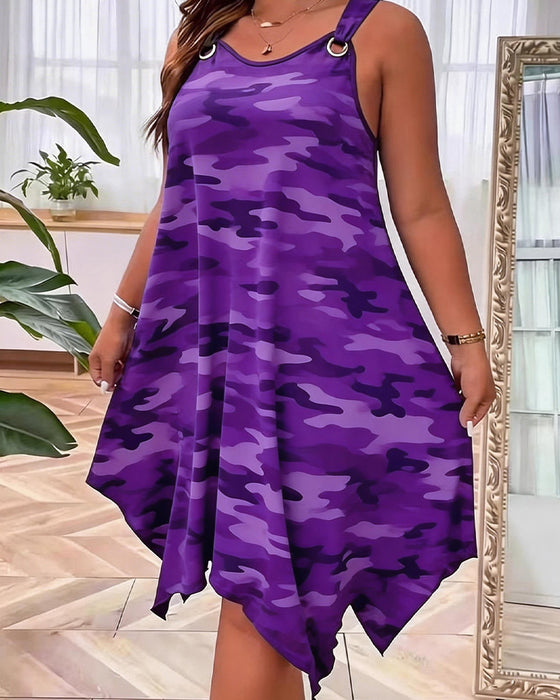 Metal Ring Camo Dress