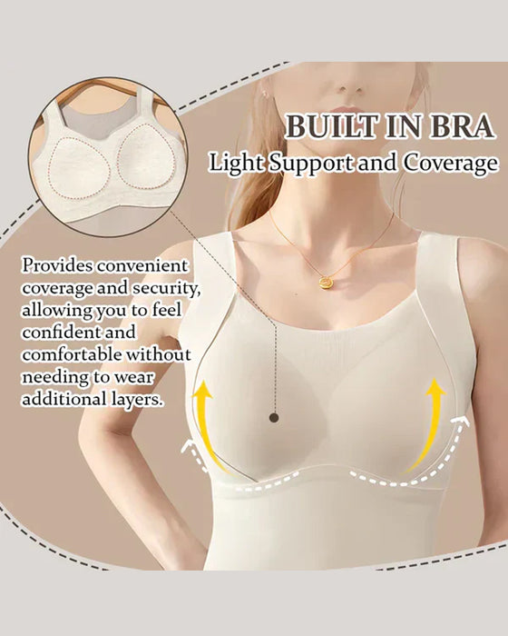 Women's Thermal Tank Tops With Built-in Bra