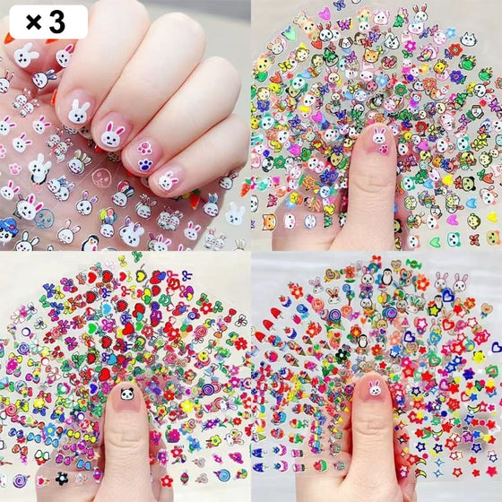 Glow-in-the-Dark Nail Stickers for Kids
