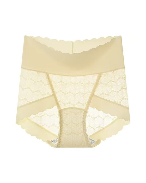 Breathable Seamless High Waist Lace Panties