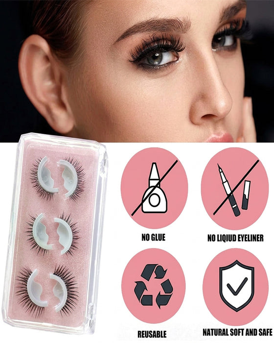 🥳2026 On Sale 🥳💞 More Than 50.000 Sold! 👁️✨ Reusable Self-Adhesive False Eyelashes – No Glue Needed, Just Apply And Go. Natural Curl, Reusable And Easy To Remove. A Real Gamechanger In Beauty! 💕🌸