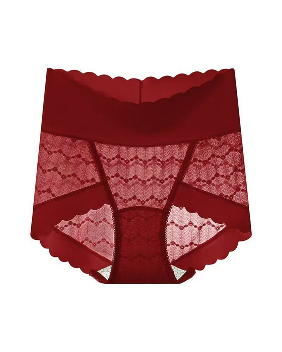 Breathable Seamless High Waist Lace Panties